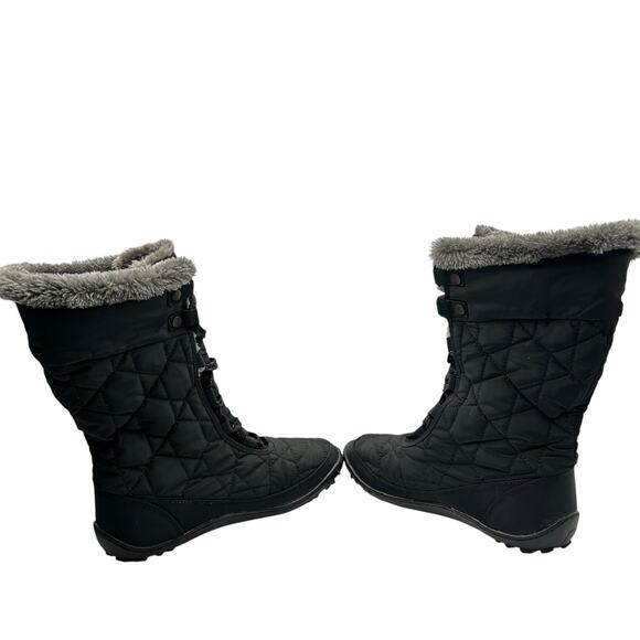 Columbia Women's Waterproof 200g Winter Snow Boots Black Quilted Size 10‎ - Picture 10 of 12